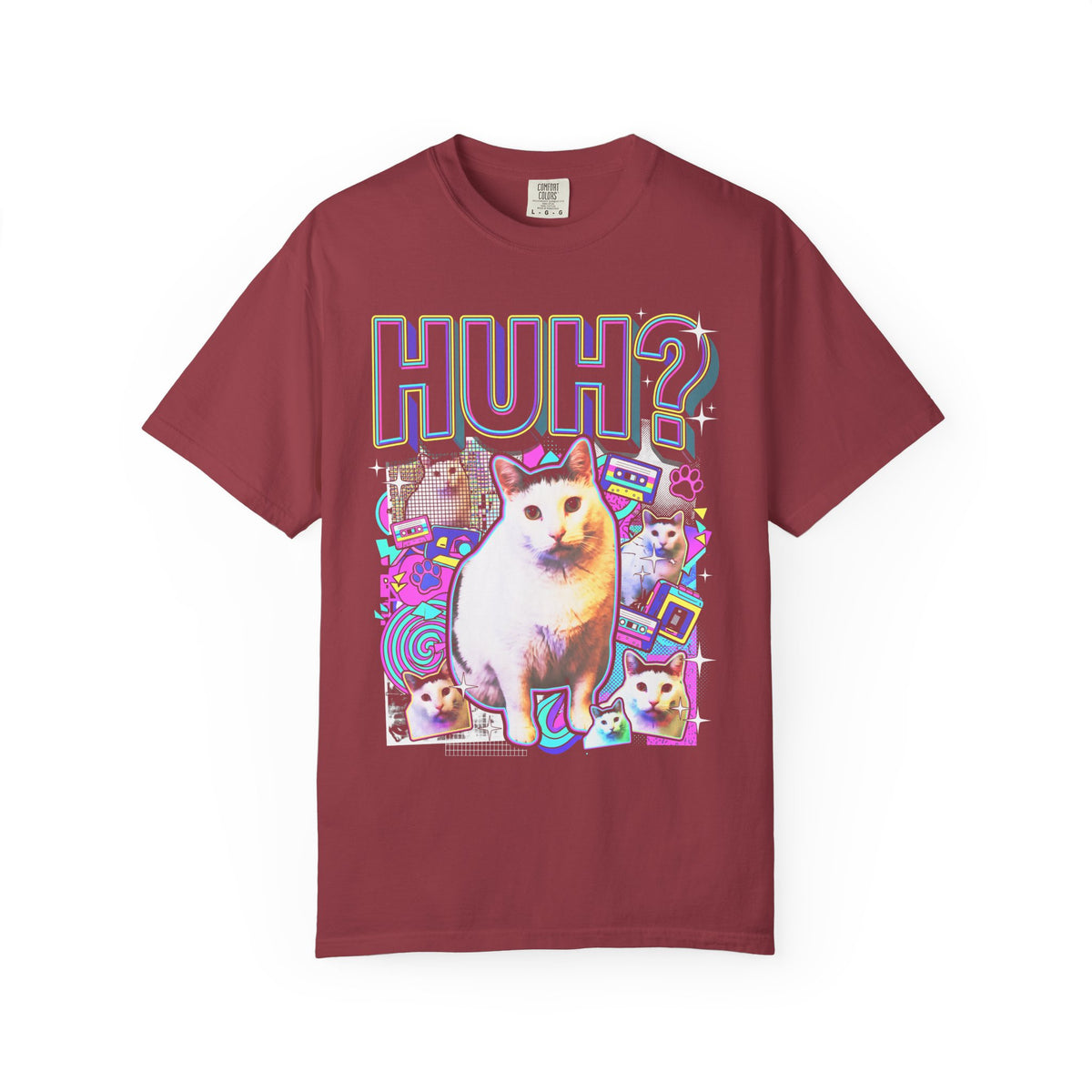 Huhg Meme Cat Collage Classic Tee | 90s Vaporwave | Retro