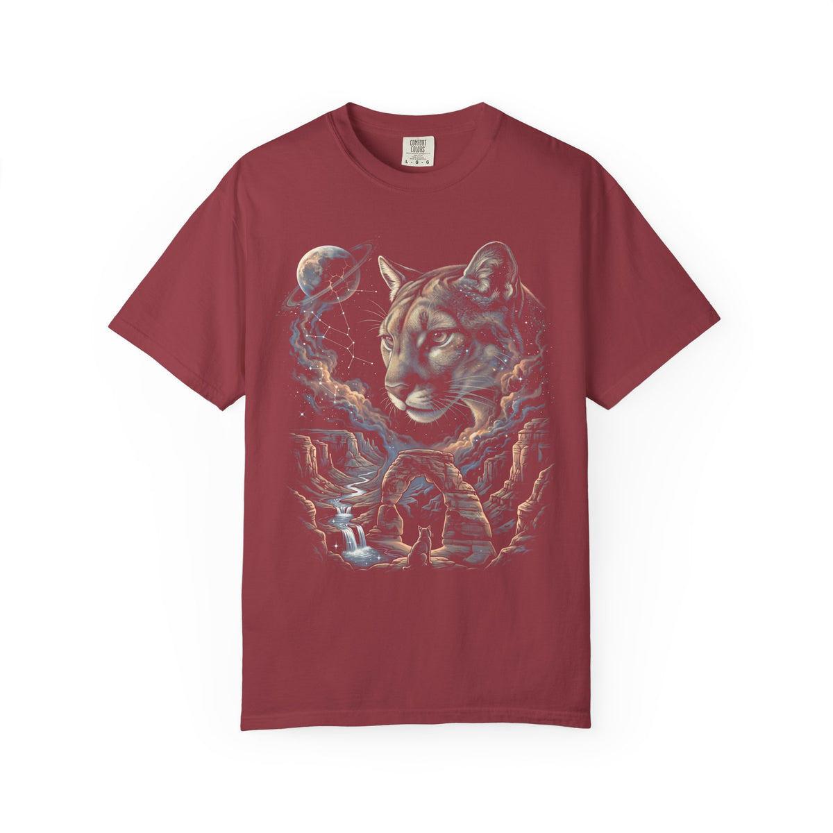 Celestial Cougar Classic Tee | Wilderness Space | Nature Stars