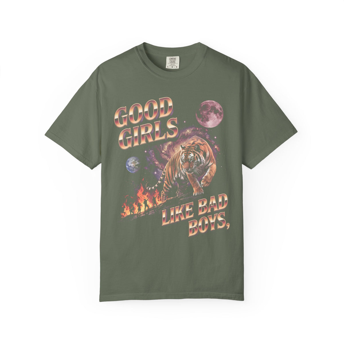 Good Girls Like Bad Boys Classic Tee | 80s Chrome Tiger