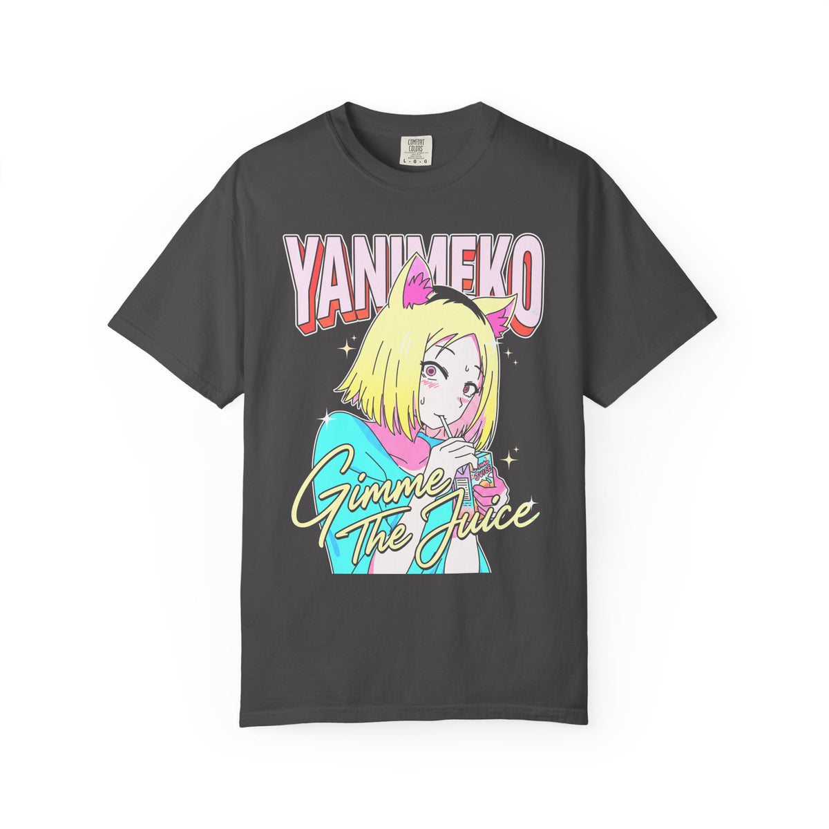 Gimme The Juice Classic Tee | Retro 90s | Anime Cat Girl