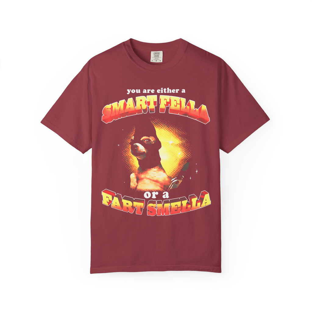 Smart Fella Or Fart Smella Classic Tee | Funny Meme Gift