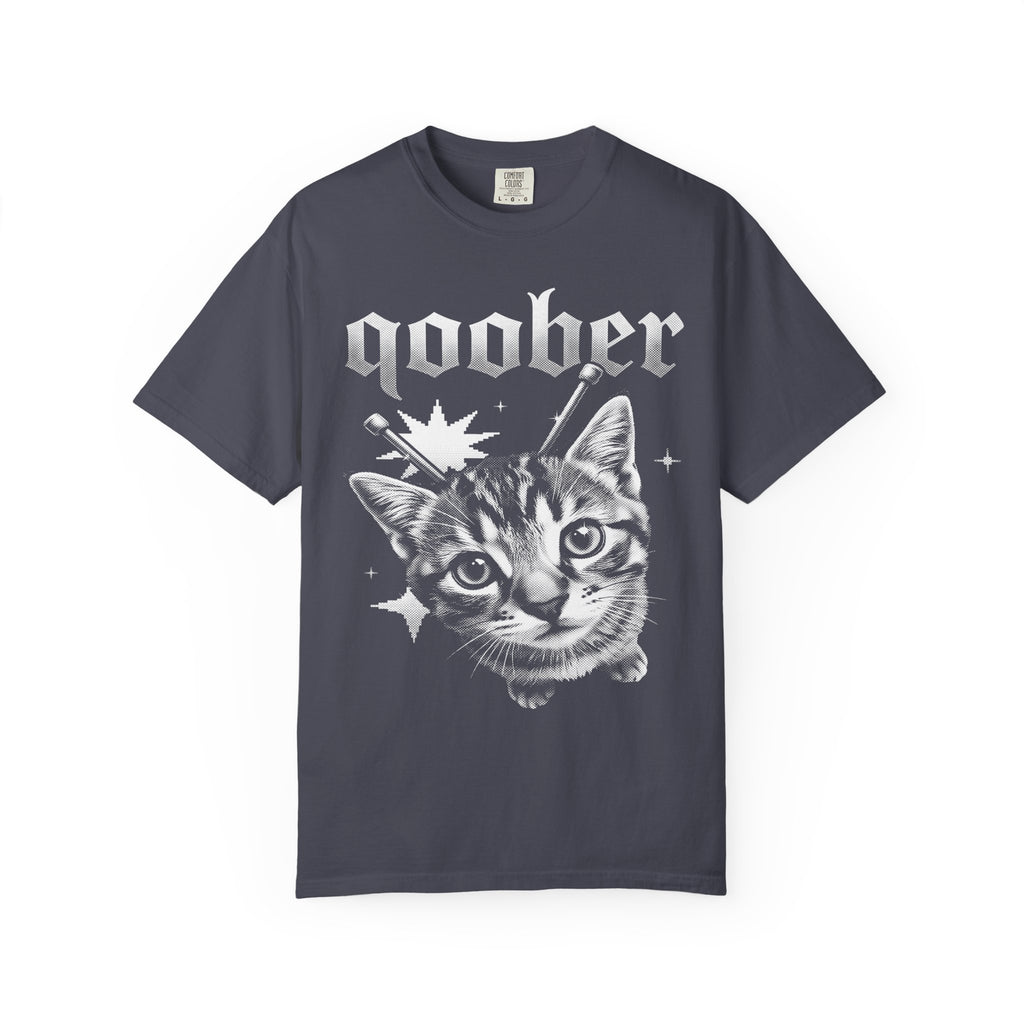 Qoober Gothic Cat Classic Tee | Metal Kitten | Punk Aesthetic