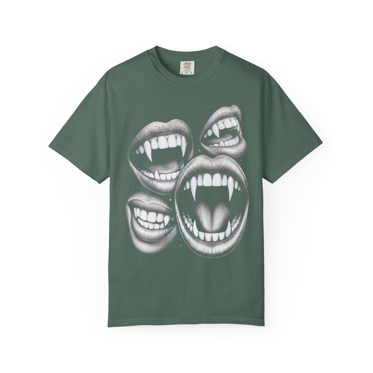 Vampires Fangs Classic Tee | Gothic Horror | Spooky Dotwork