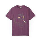 Nuit Black Cat Classic Tee | Edgy Vintage Art | Night Cigarette