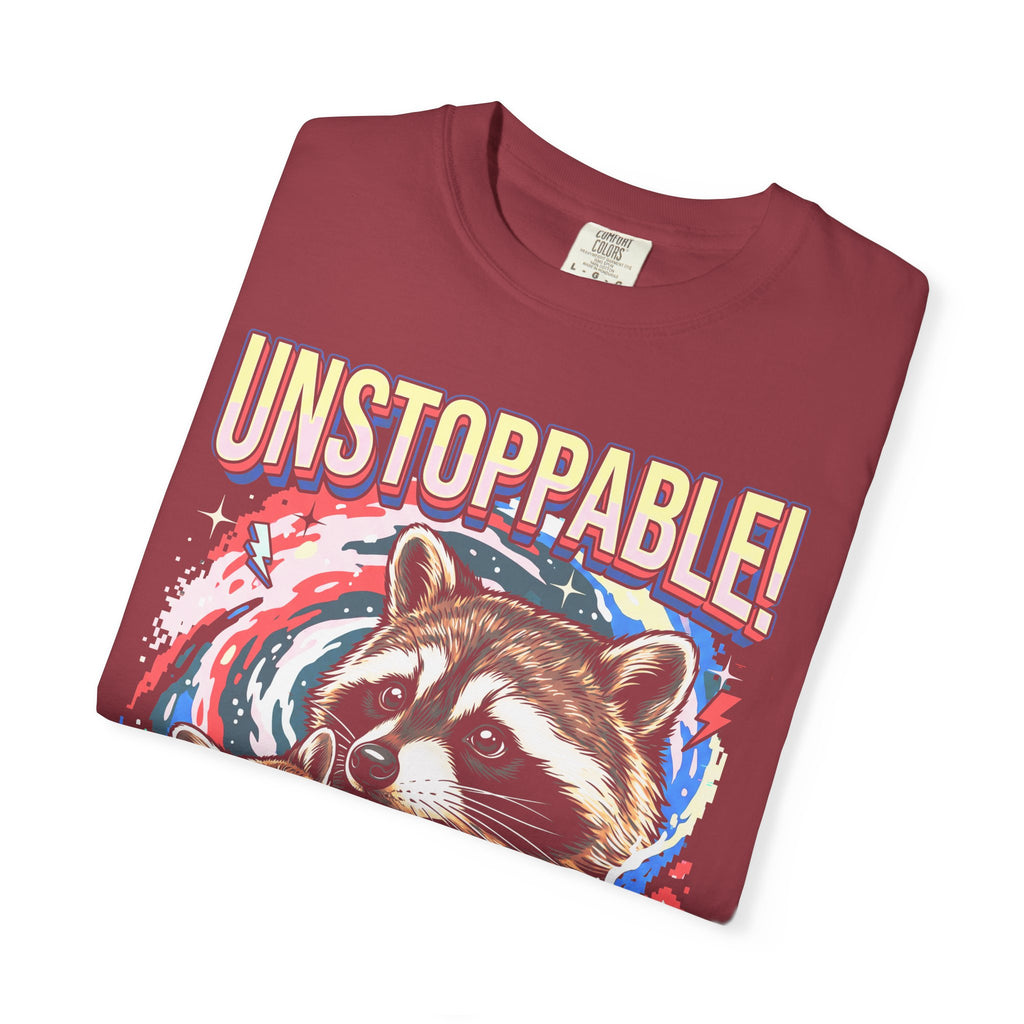 Unstoppable Overthinking Raccoon Classic Tee | 90s Funny Gift