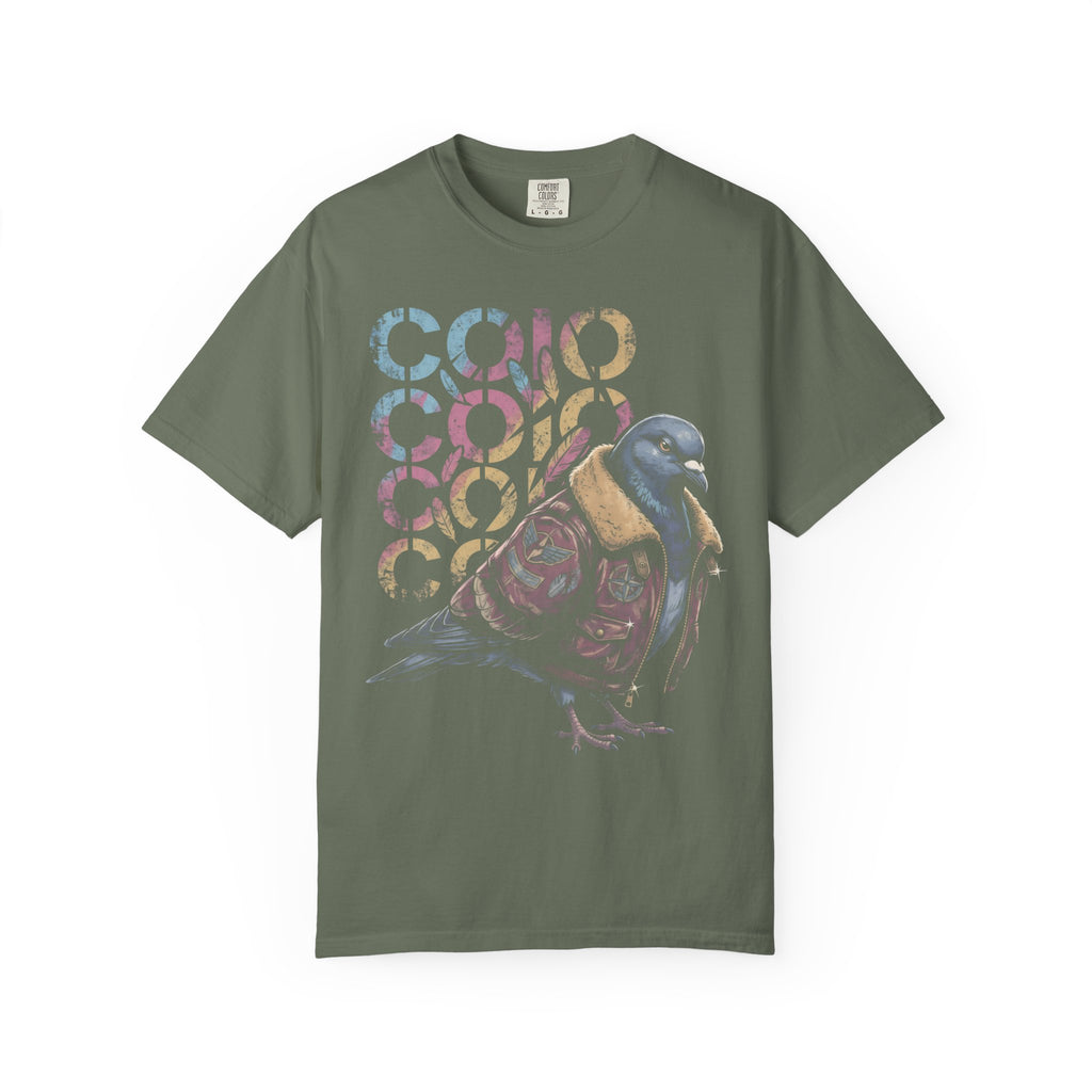 Dapper Pigeon Aviator Classic Tee | Retro Sketch | Feather Art