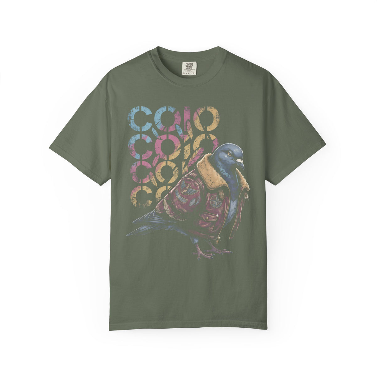 Dapper Pigeon Aviator Classic Tee | Retro Sketch | Feather Art