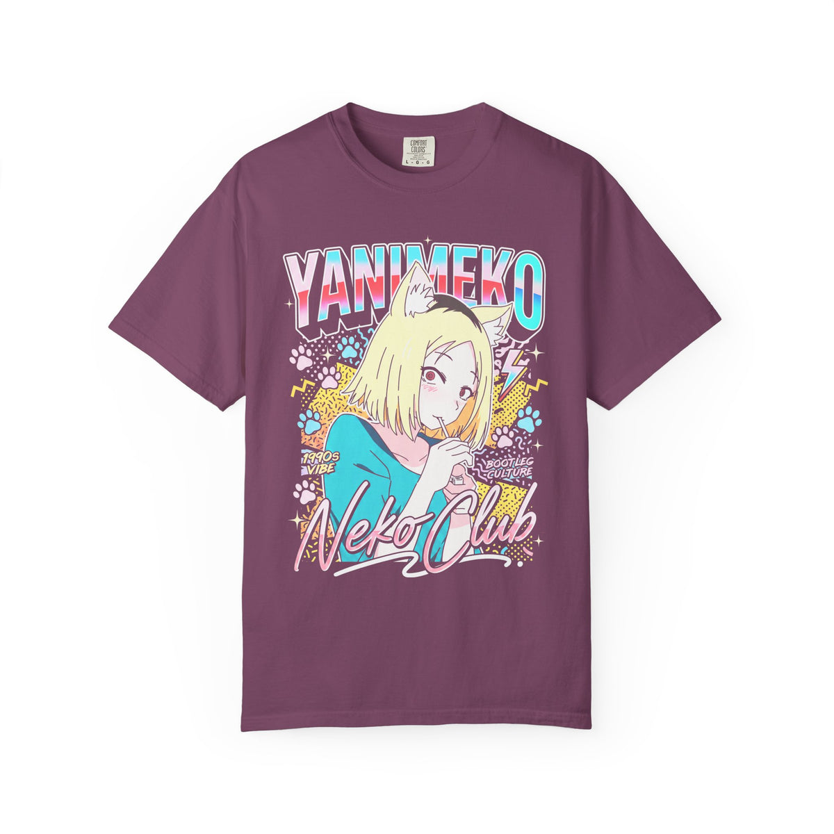 Neko Club Anime Girl Classic Tee | 1990s Vibe | Retro Gift