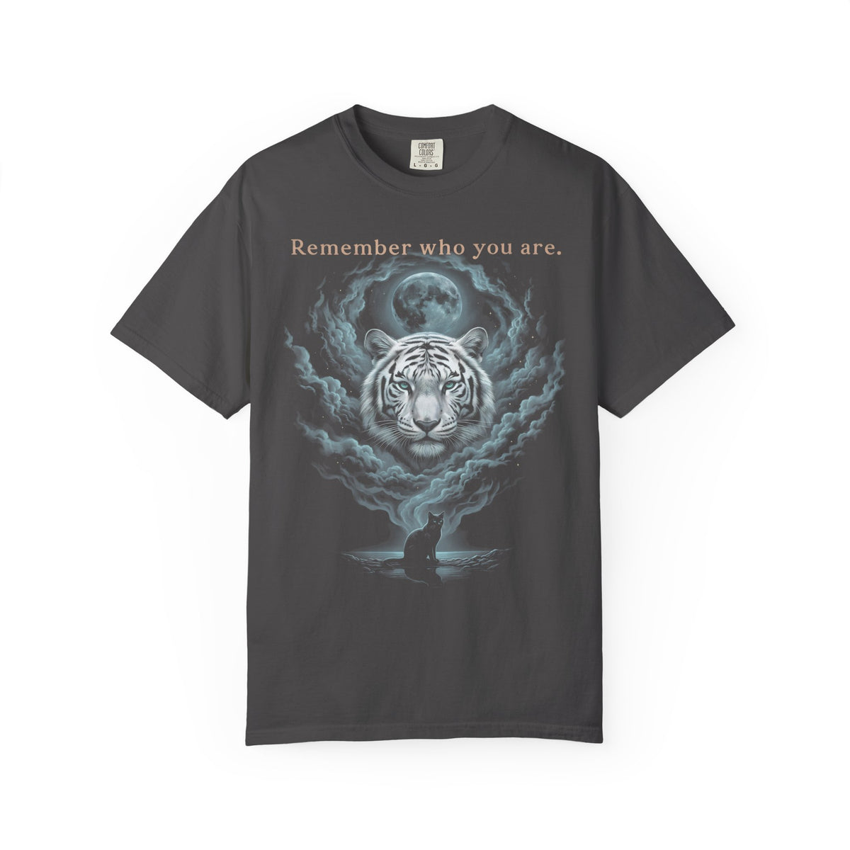 Remember Who You Are Classic Tee | Tiger & Cat | Full Moon