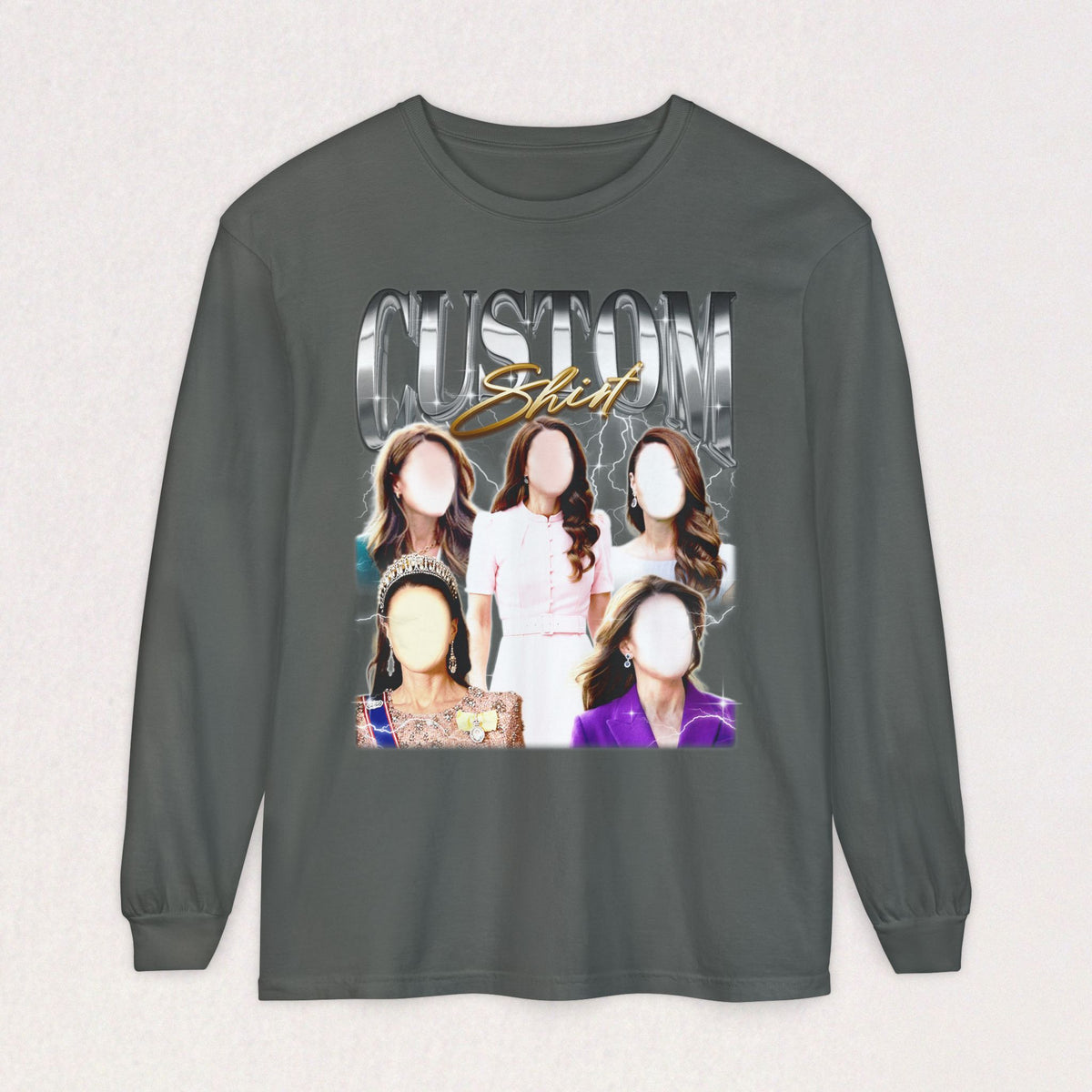 Custom Long Sleeve T-Shirt | Personalized Long Sleeve Tee