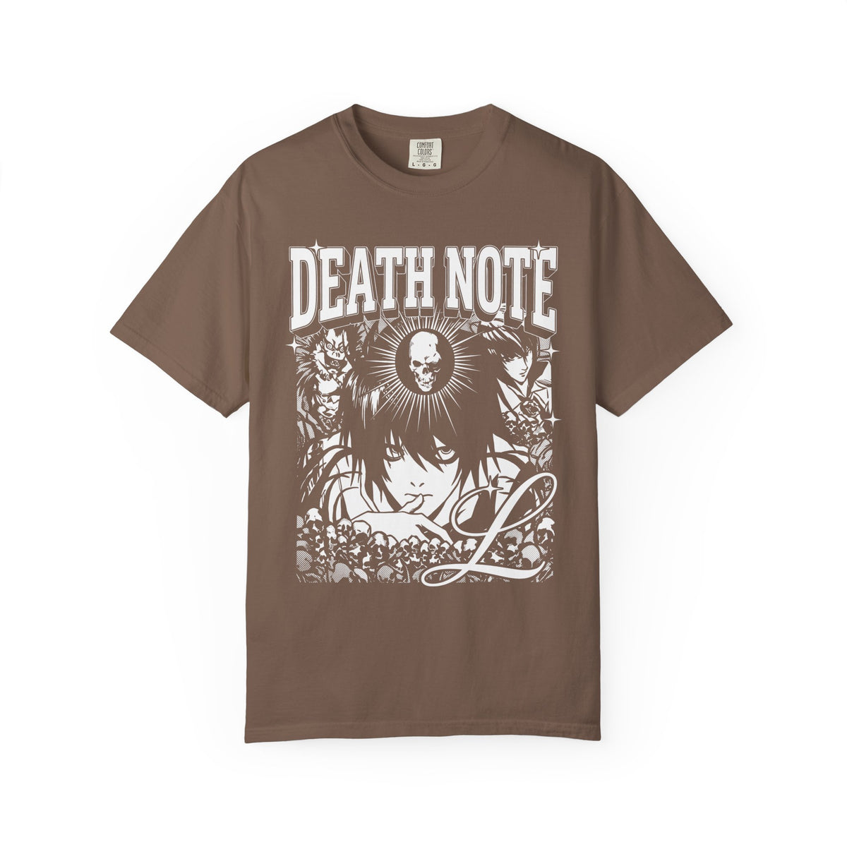 Gothic Skull Manga Detective Classic Tee | Dark Anime Gift