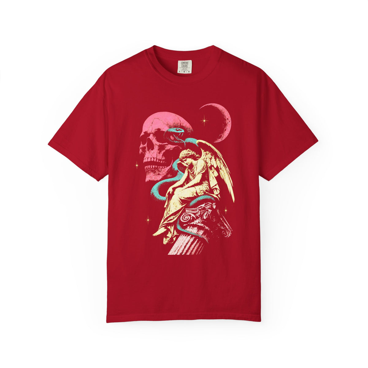 Skull Snake Angel Classic Tee | Retro Gothic | Vintage Gift