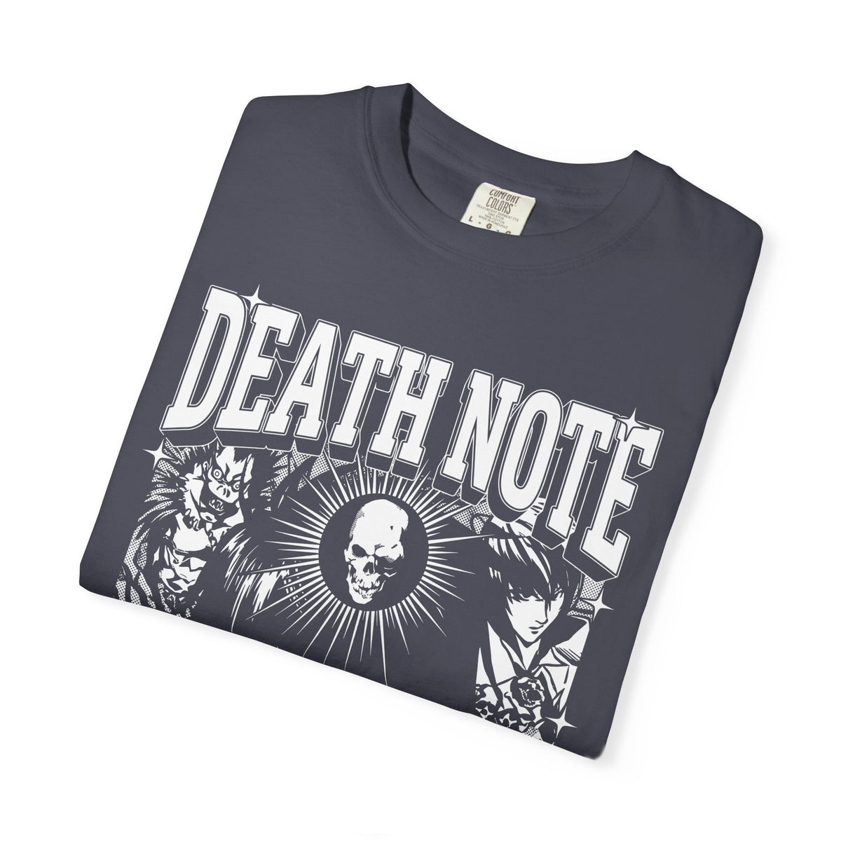 Gothic Skull Manga Detective Classic Tee | Dark Anime Gift