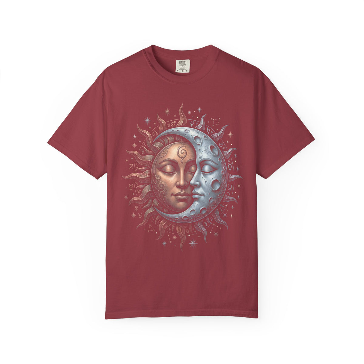 Sun Moon Celestial Faces Classic Tee | Vintage Astrology