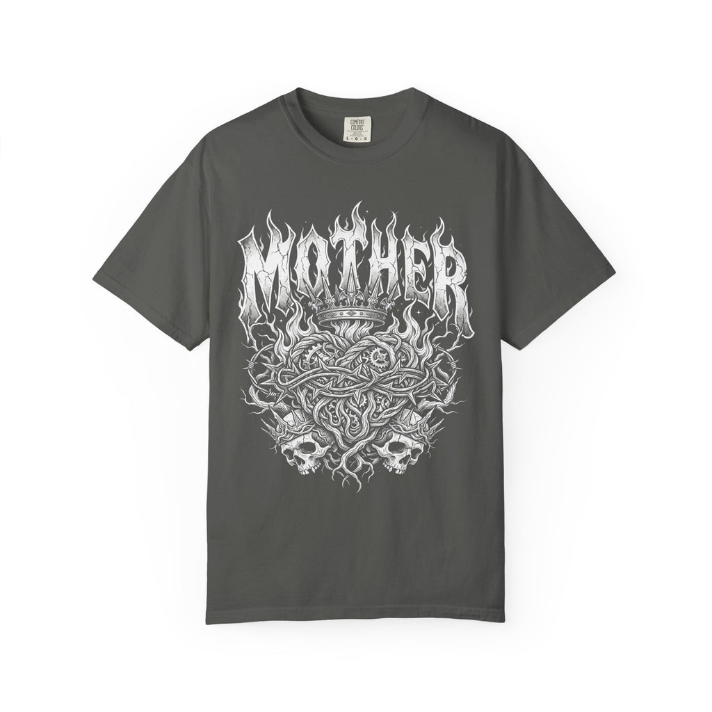 Mother Gothic Metal Classic Tee | Clockwork Heart | Skulls Flames