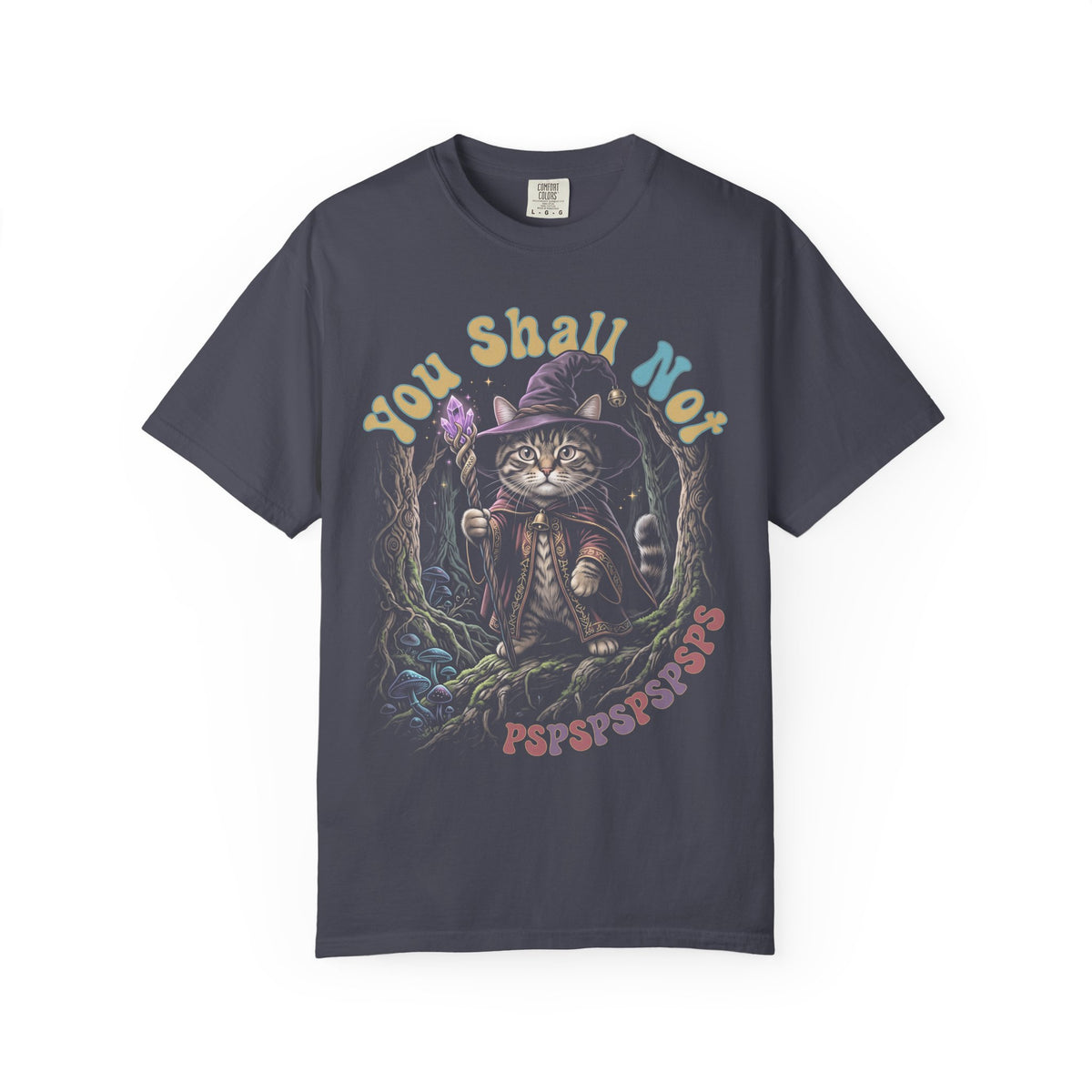 Wizard Cat Pspsps Classic Tee | Fantasy Forest | Magic Tabby