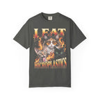 I Eat Microplastics Classic Tee | Funny Cat Meme | Fire Flames