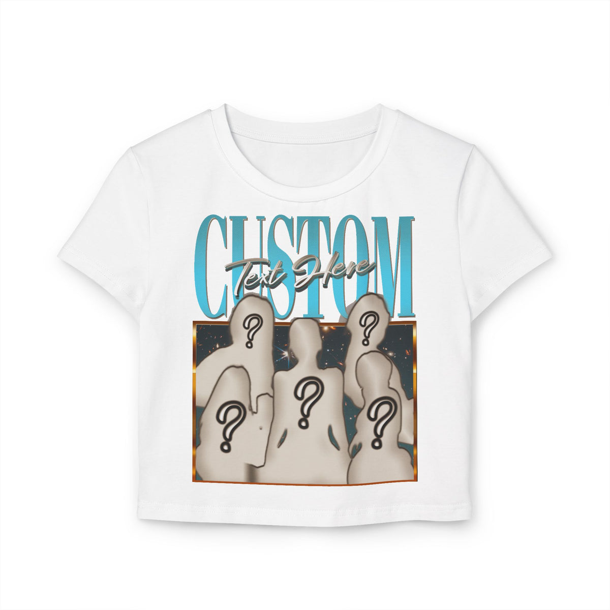 Custom Women's Baby Tee | Personalized Y2K Fitted Tee