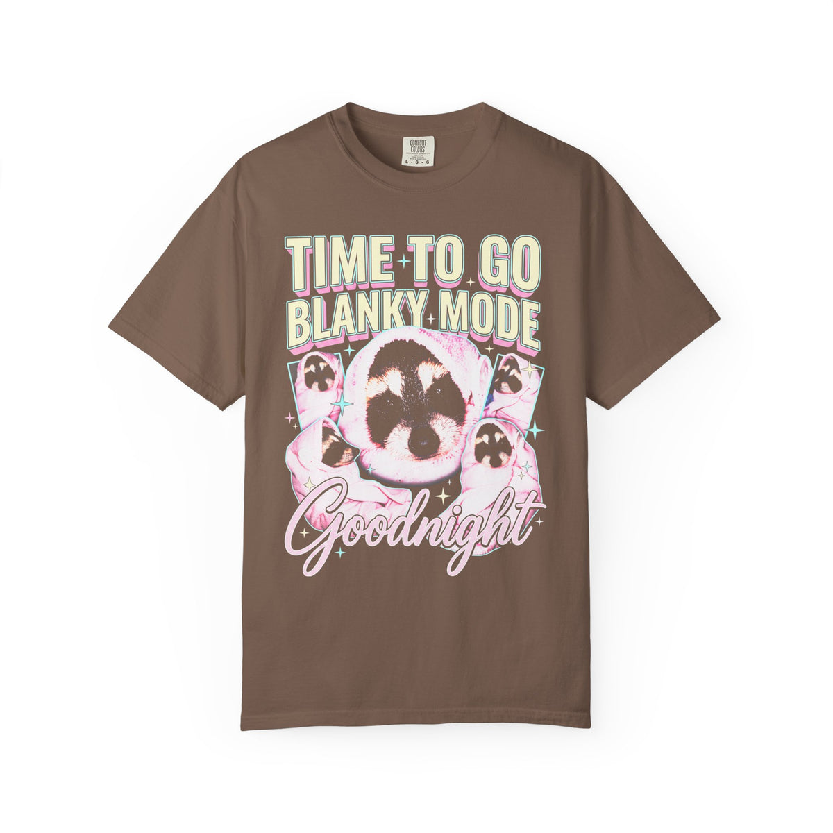 Time To Go Blanky Mode Classic Tee | Goodnight Funny Raccoon