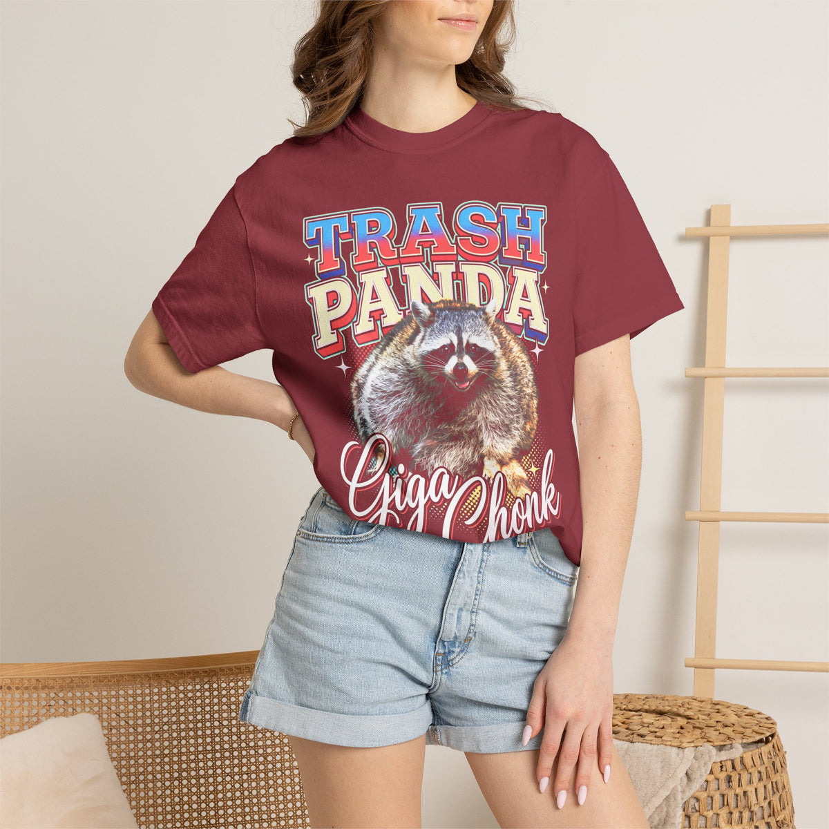 Trash Panda Giga Chonk Raccoon Classic Tee | Fat Animal Meme