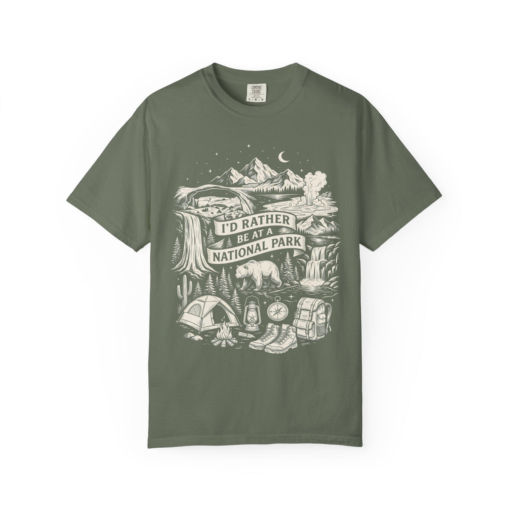 I'd Rather Be At A National Park Classic Tee | Hiking Bear Camping