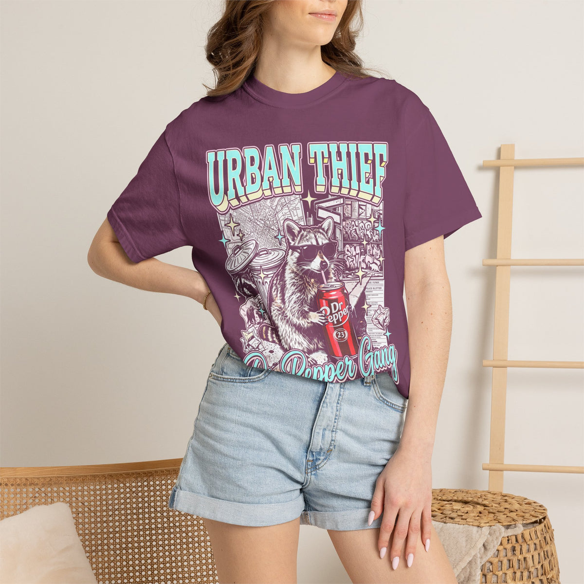 Urban Thief Dr P3pper Raccoon Classic Tee | Vintage Y2k Gift