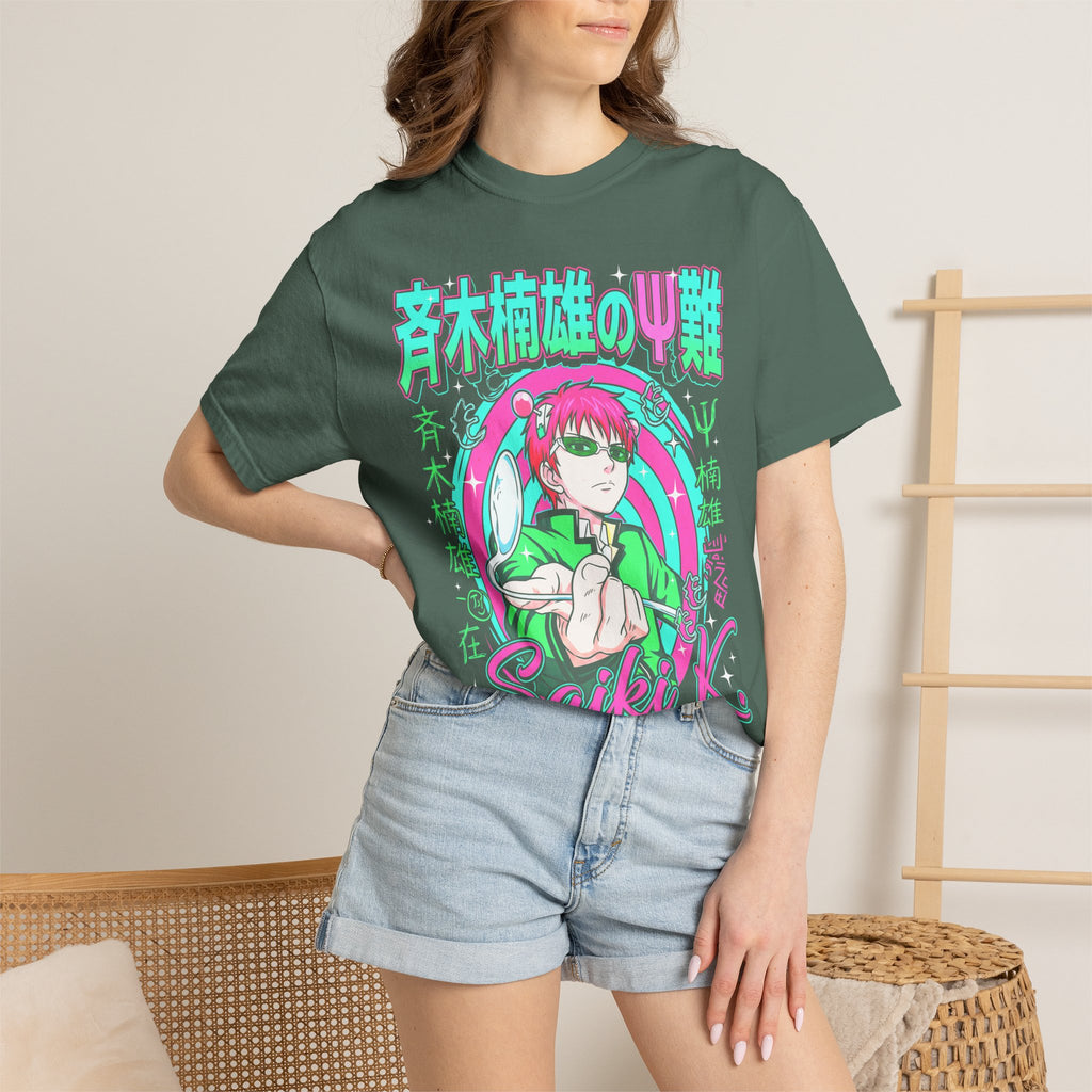 Psychic Boy Pink Hair Classic Tee | Retro Anime | 90s Vintage
