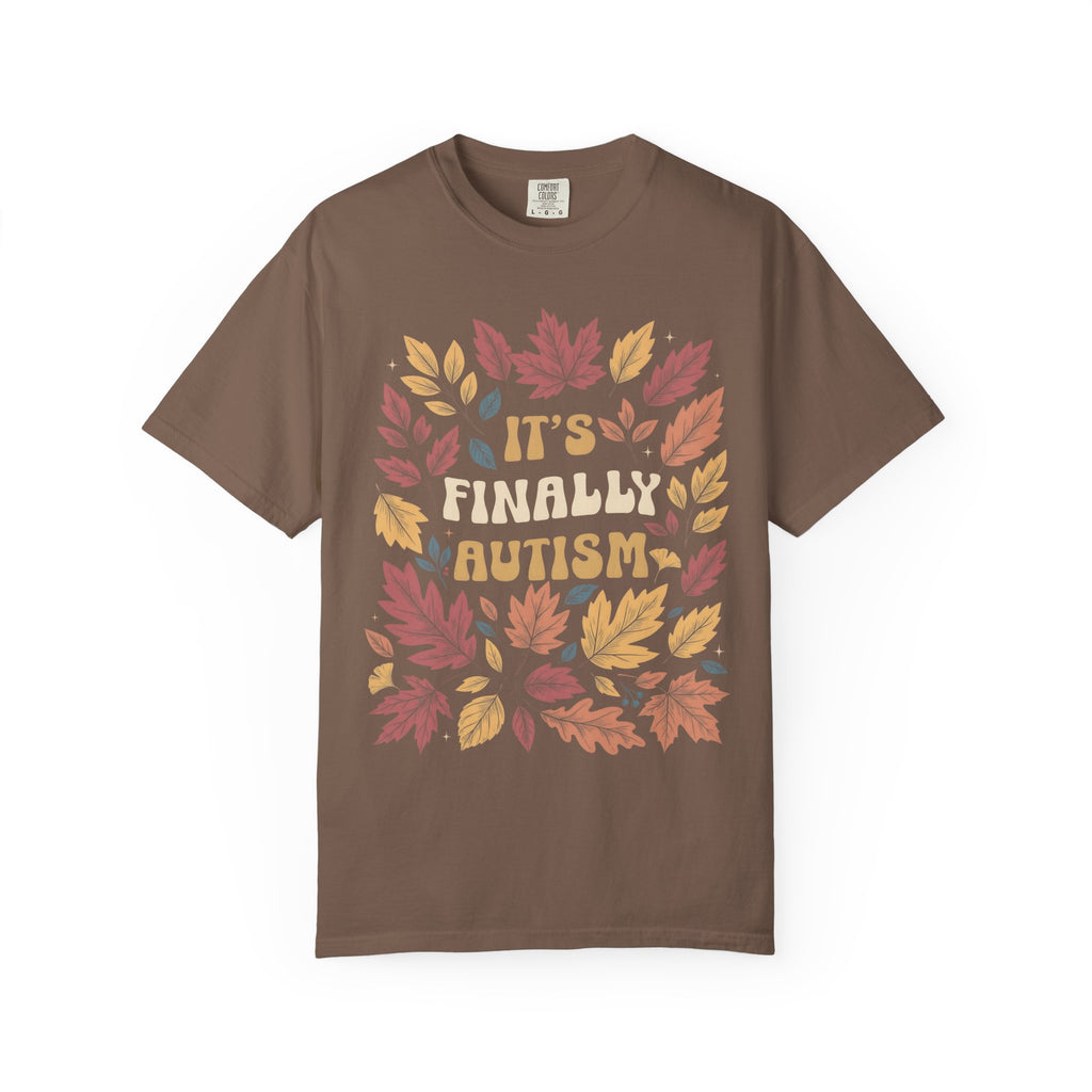 It's Finally Autumn Classic Tee | Fall Leaves | Vintage Floral