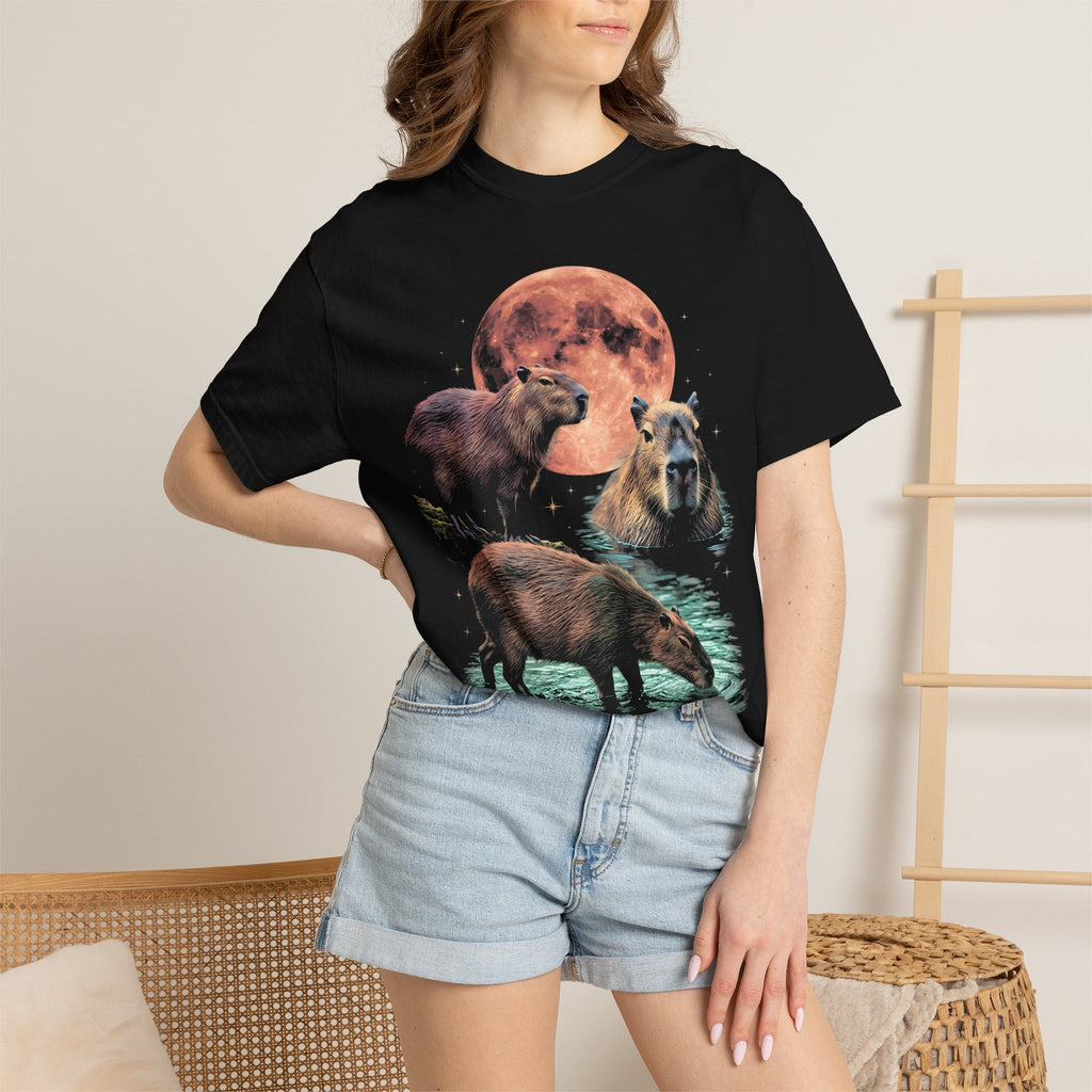 Blood Moon Capybara Classic Tee | Animal Lover | Vintage Bootleg