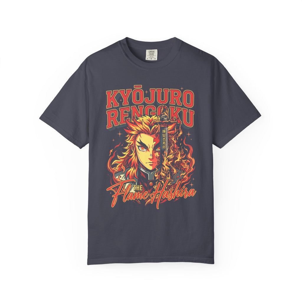 The Flame Hashira Fire Classic Tee | Anime Manga | Retro Gift