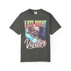 Late Night Visitor Raccoon Classic Tee | Retro Neon | Vintage