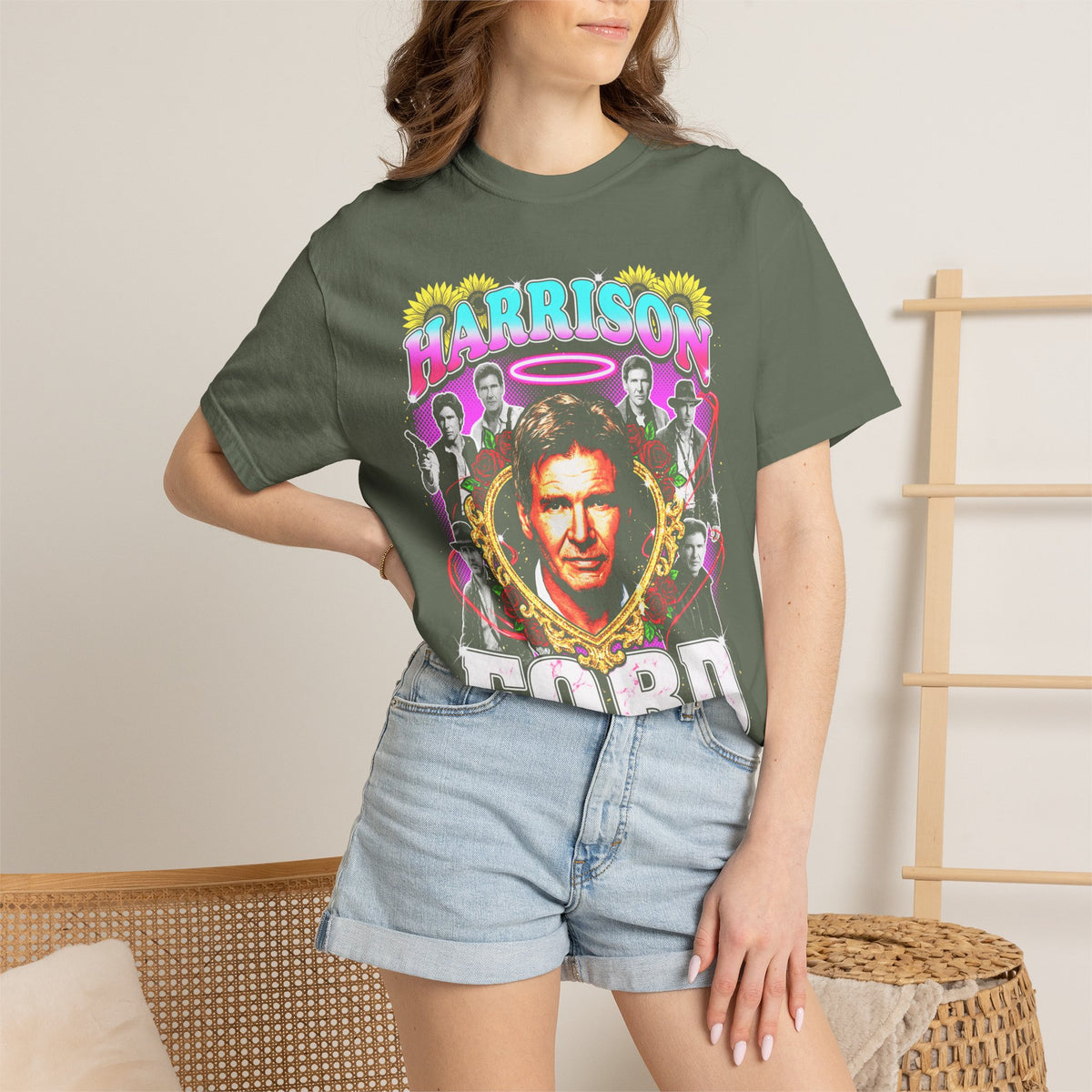 Harrison Ford Classic Tee | 90s Vintage | Movie Gift