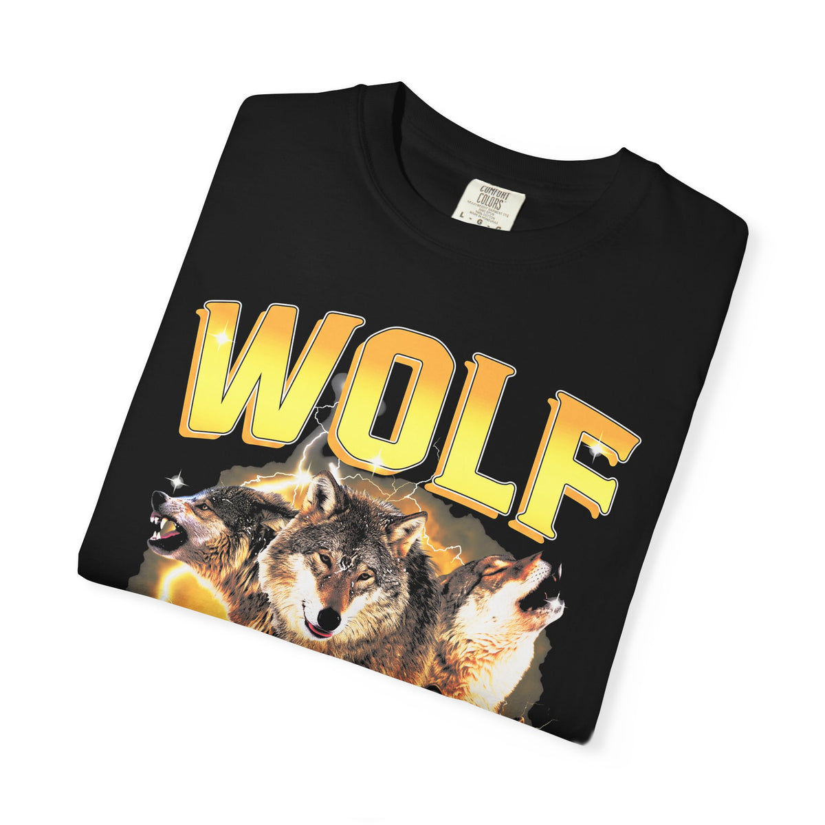 Wolf Lightning Classic Tee | Vintage 90s | Animal Lover Gift