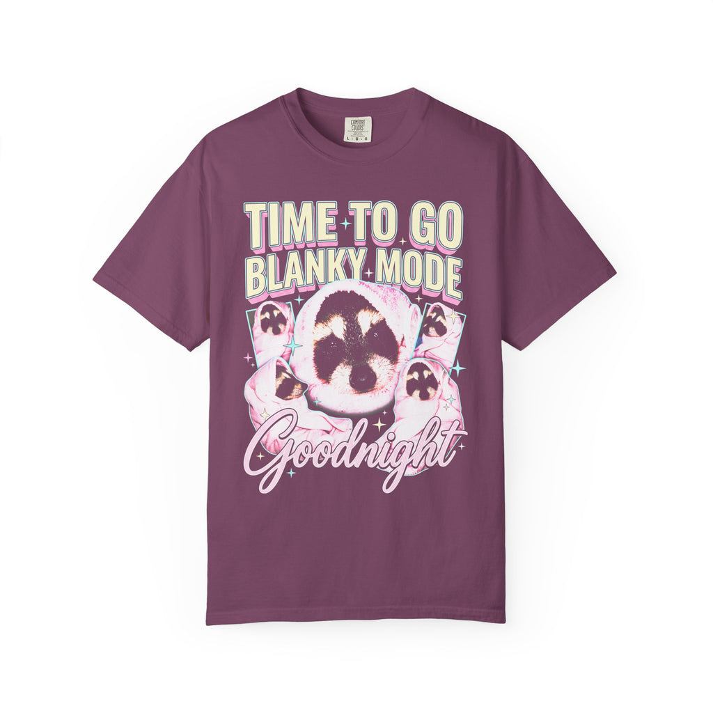 Time To Go Blanky Mode Classic Tee | Goodnight Funny Raccoon