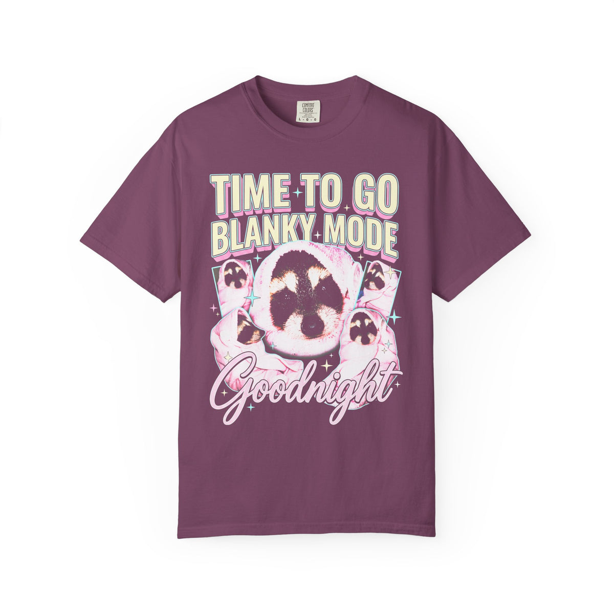 Time To Go Blanky Mode Classic Tee | Goodnight Funny Raccoon