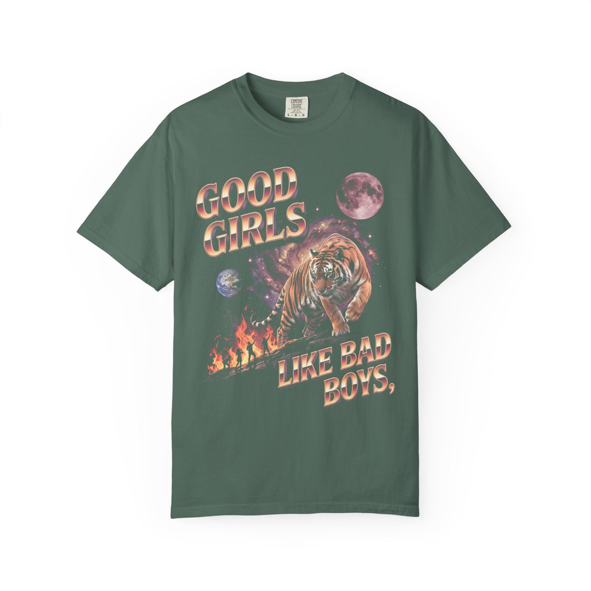 Good Girls Like Bad Boys Classic Tee | 80s Chrome Tiger