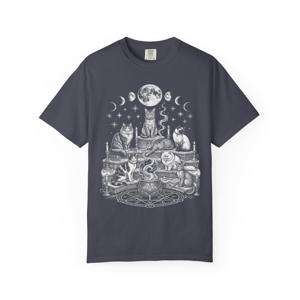 Cats Coven Magic Classic Tee | Gothic Spooky | Moon Cauldron