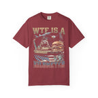 WTF Is A Kilometer Classic Tee | Patriotic Meme | USA Flag