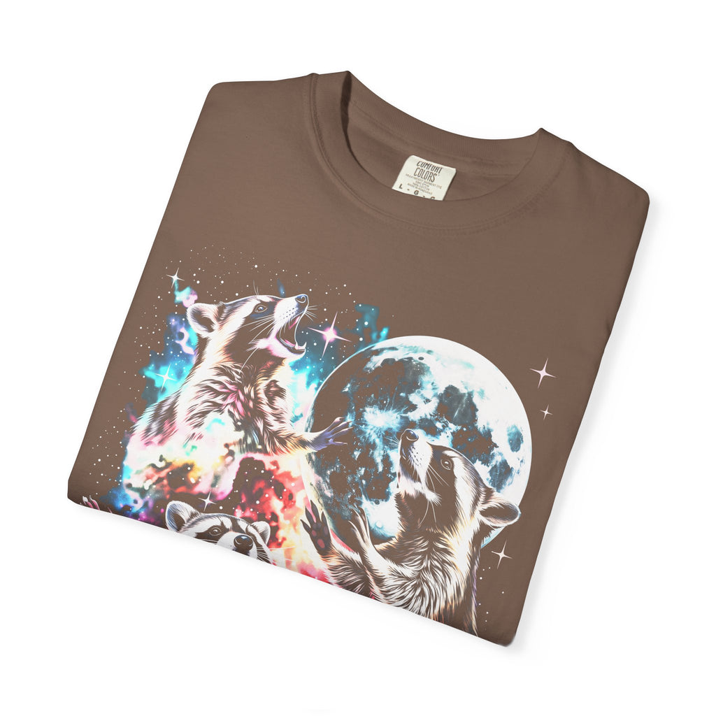 Space Raccoon Moon Classic Tee | Vintage Retro | Sci-Fi Gift