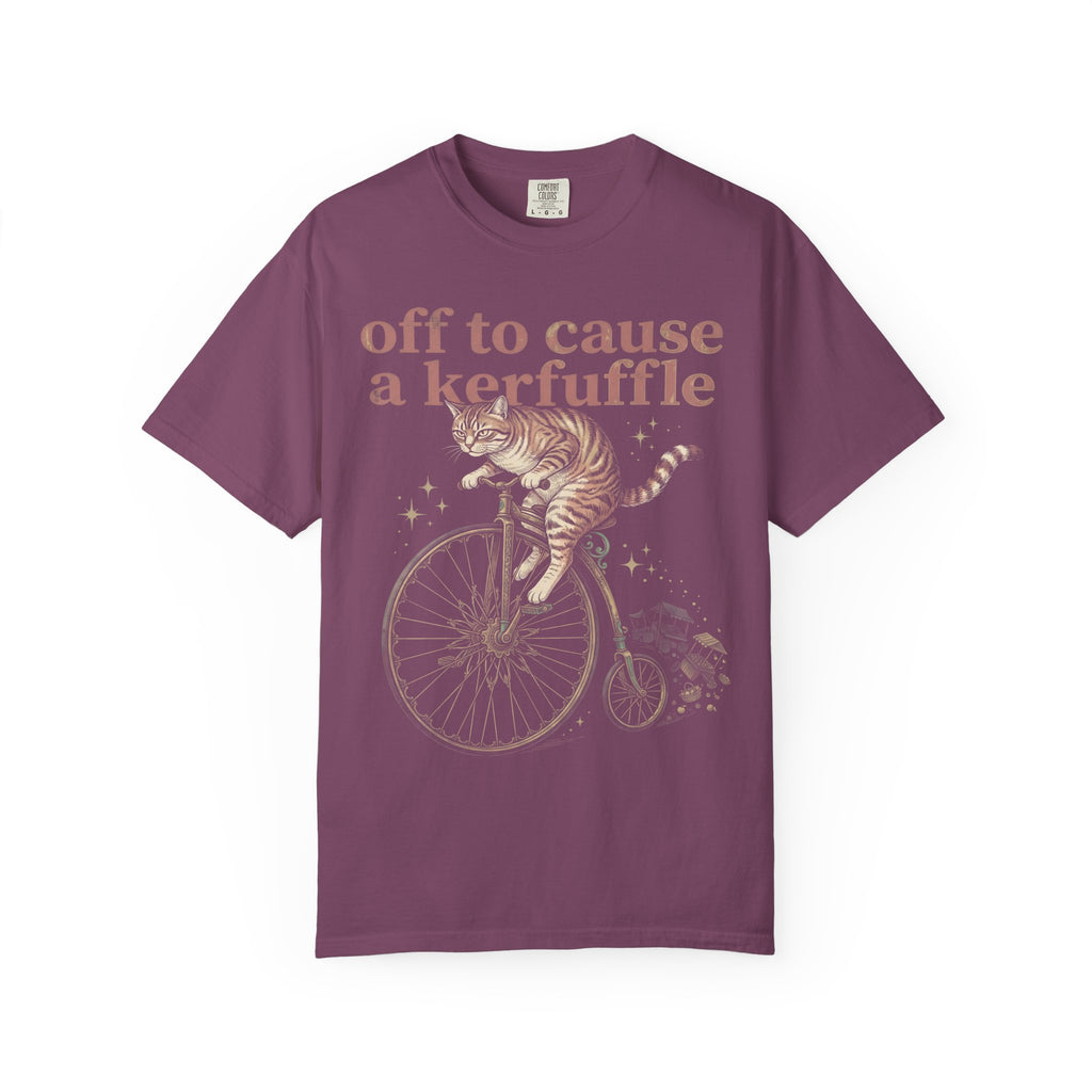 Off To Cause A Kerfuffle Classic Tee | Tabby Cat | Vintage