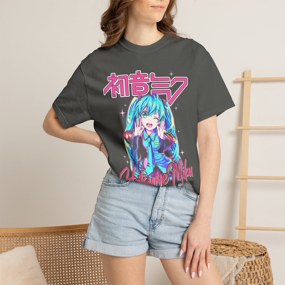 Teal Twin Tail Virtual Singer Classic Tee | Kawaii Anime Pop