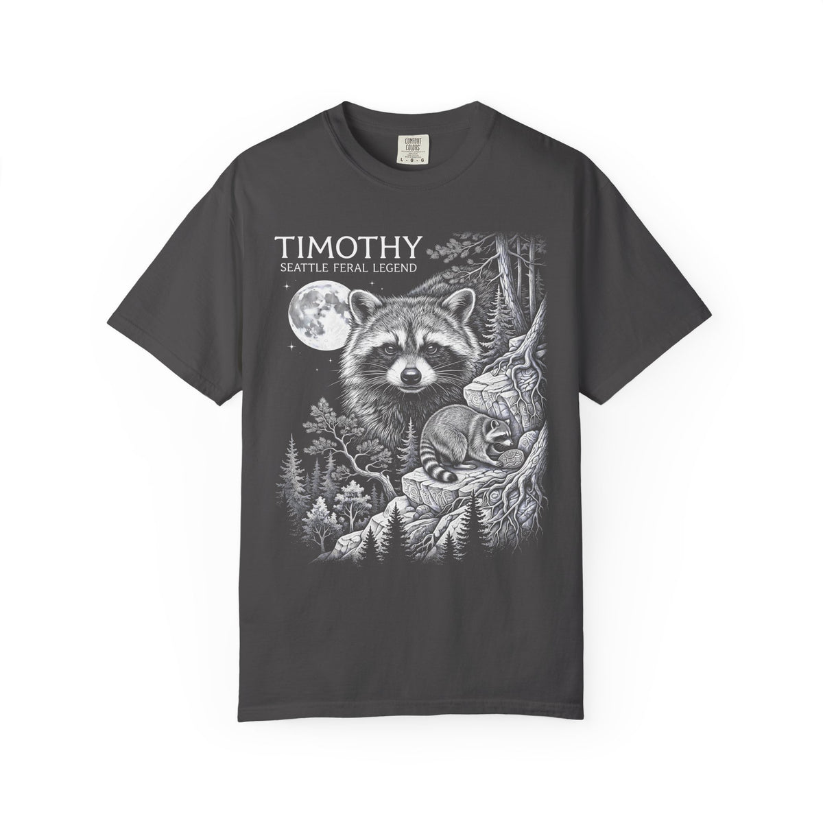 Timothy Seattle Feral Legend Classic Tee | Raccoon Art