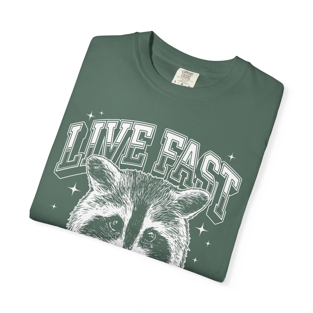 Live Fast Eat Trash Raccoon Classic Tee | Vintage | Funny Gift