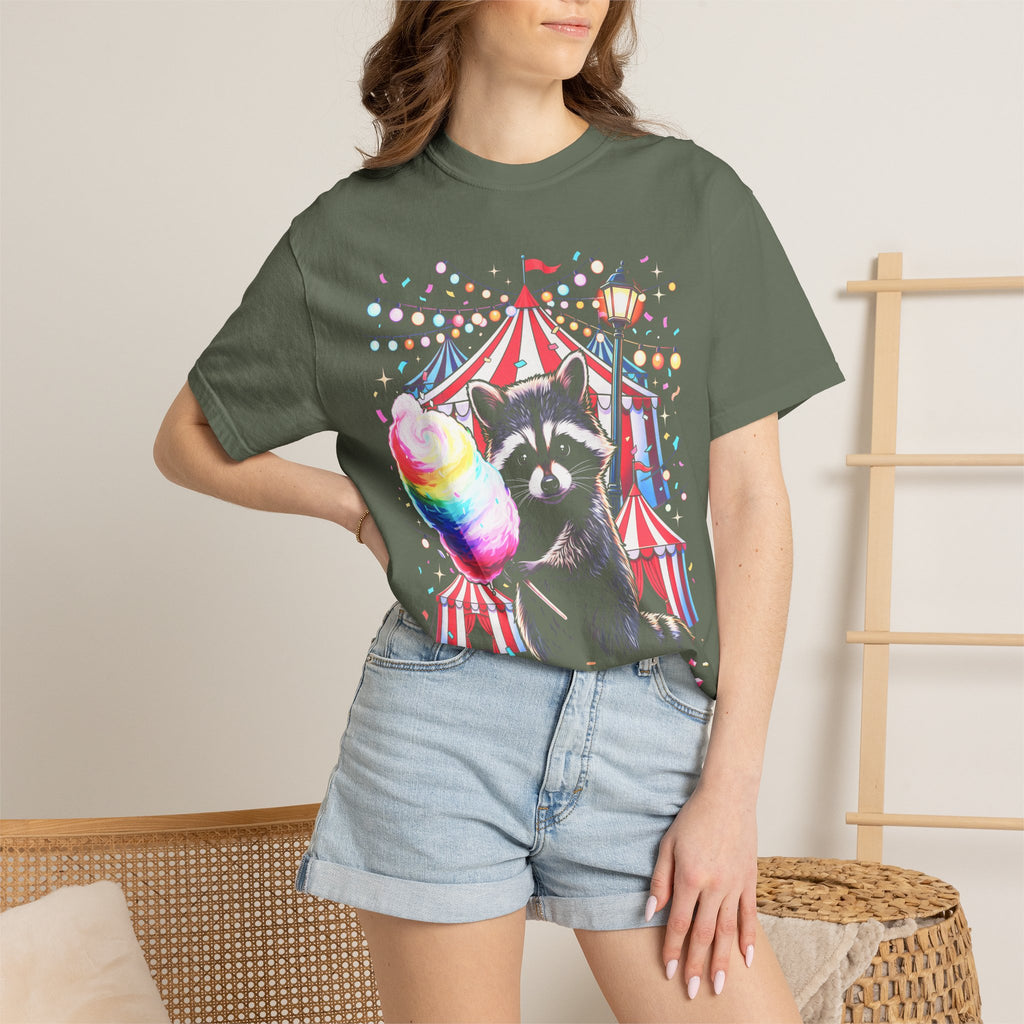 Circus Raccoon Classic Tee | Retro Carnival | Animal Gift