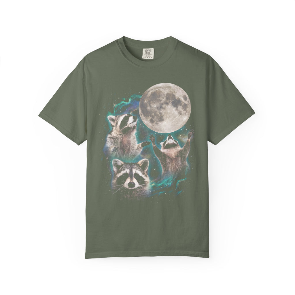 Three Raccoons Classic Tee | Space Full Moon | Starry Cosmos