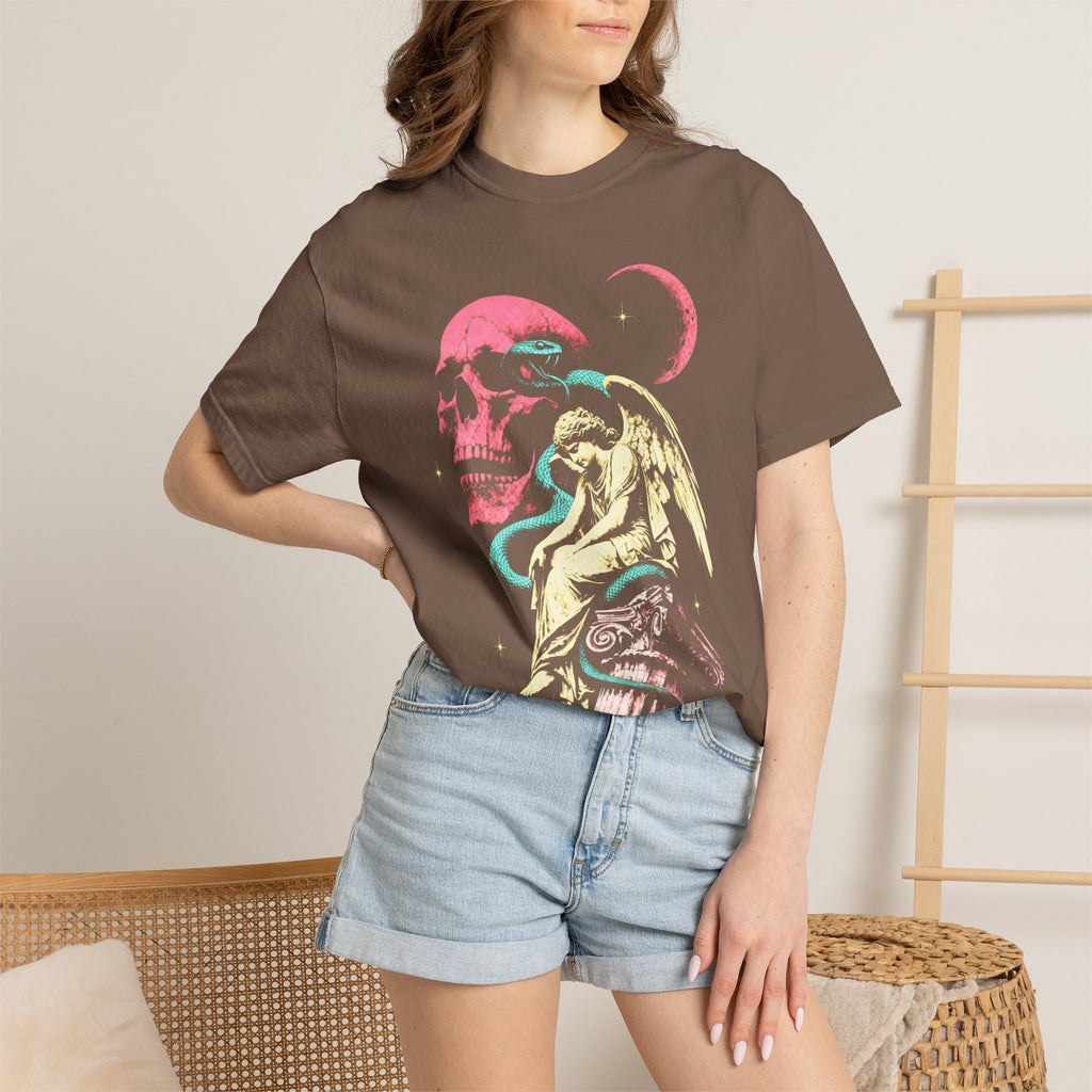 Skull Snake Angel Classic Tee | Retro Gothic | Vintage Gift