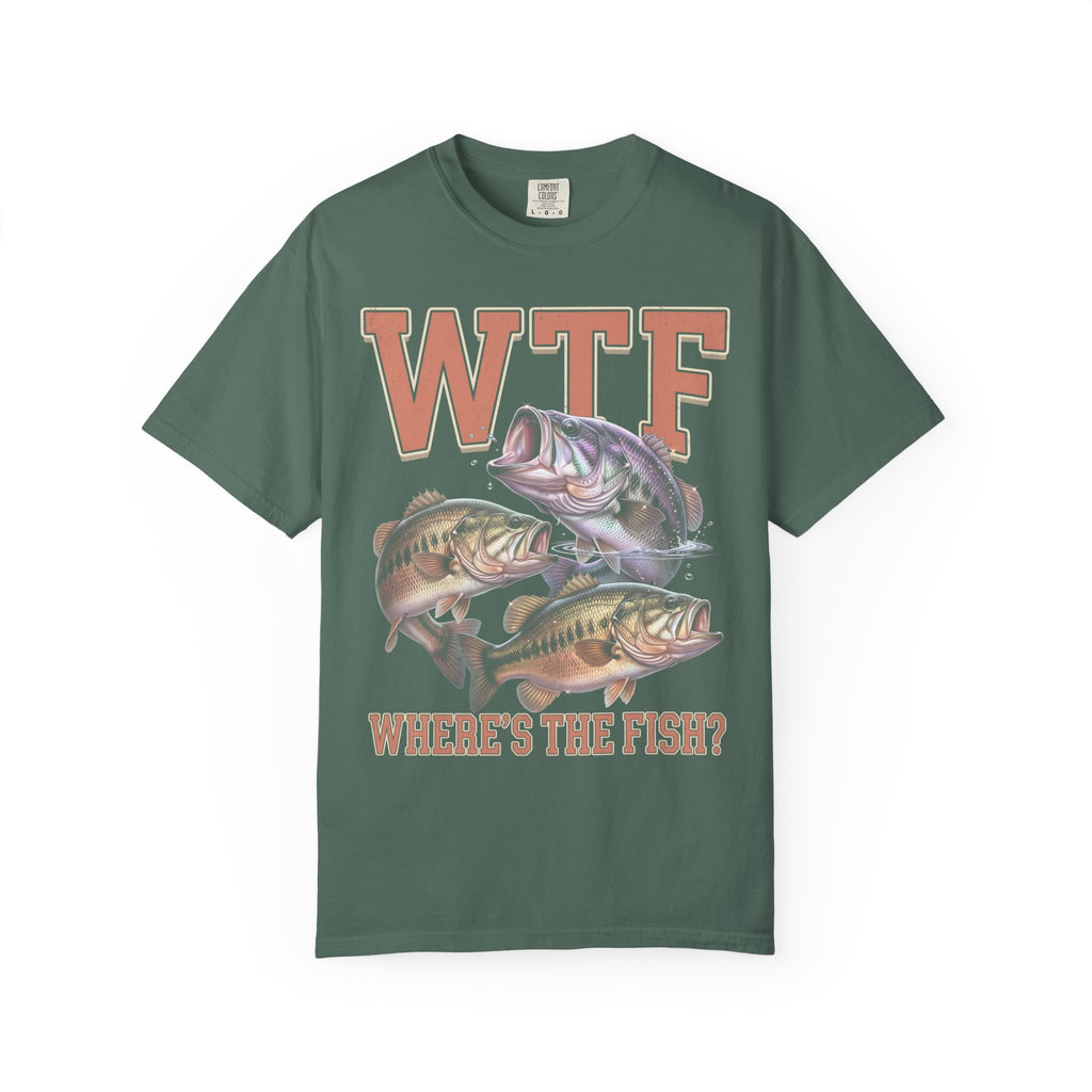 Where's The Fish Classic Tee | Bass Fishing | Fisherman Art