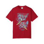 Stacked Cat Portraits Classic Tee | Neon Psychedelic Art