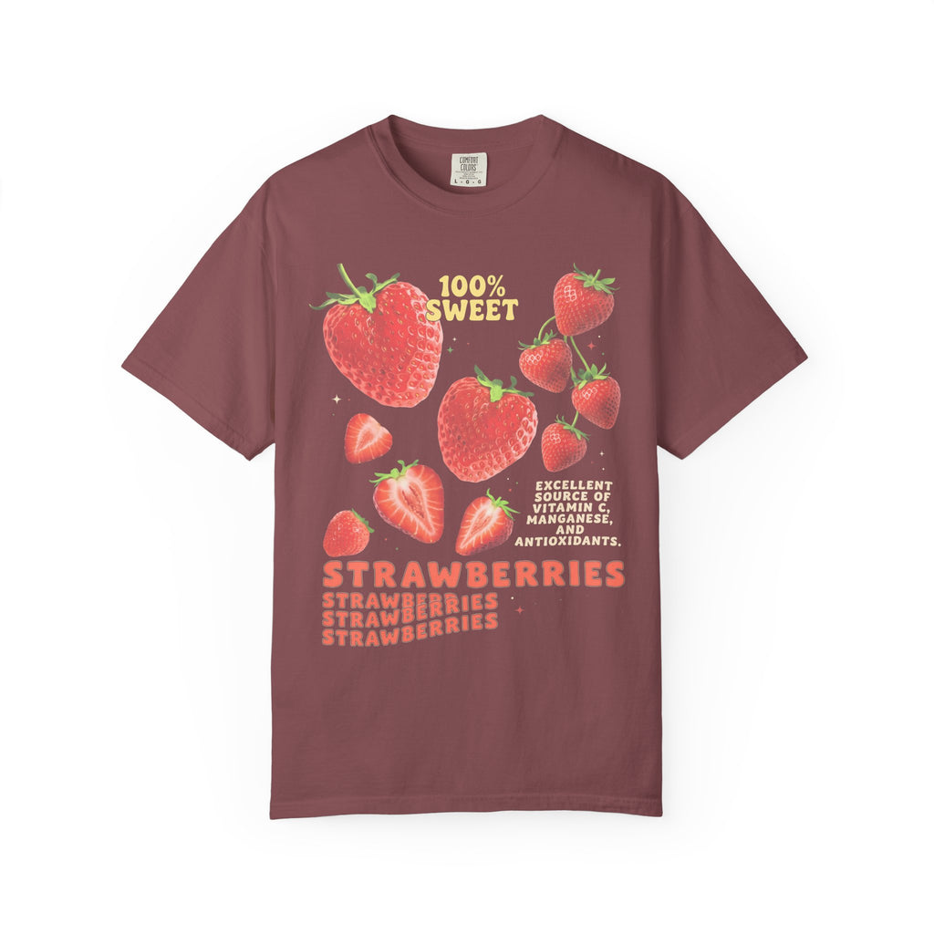 100% Sweet Strawberries Classic Tee | Healthy Fruit Art