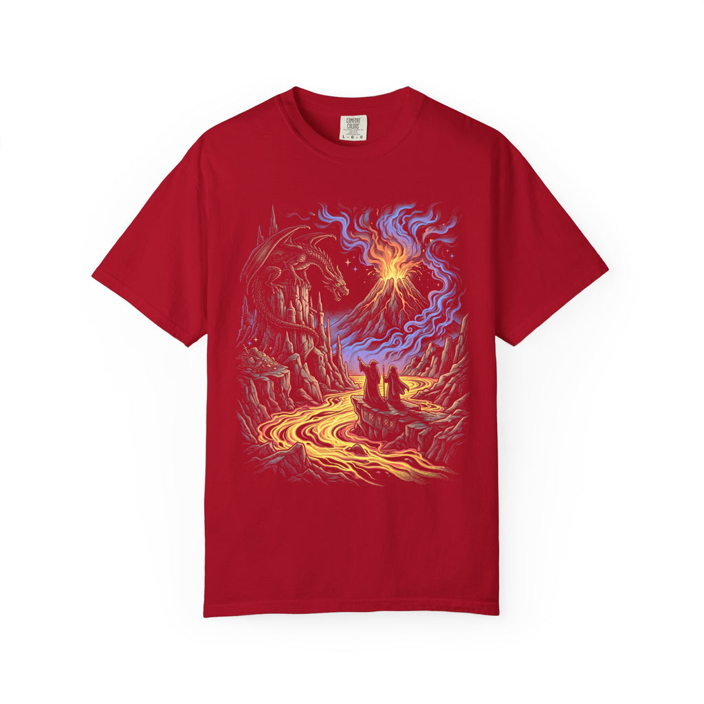 Dragon Wizards Classic Tee | Fantasy Adventure | Lava Ruins